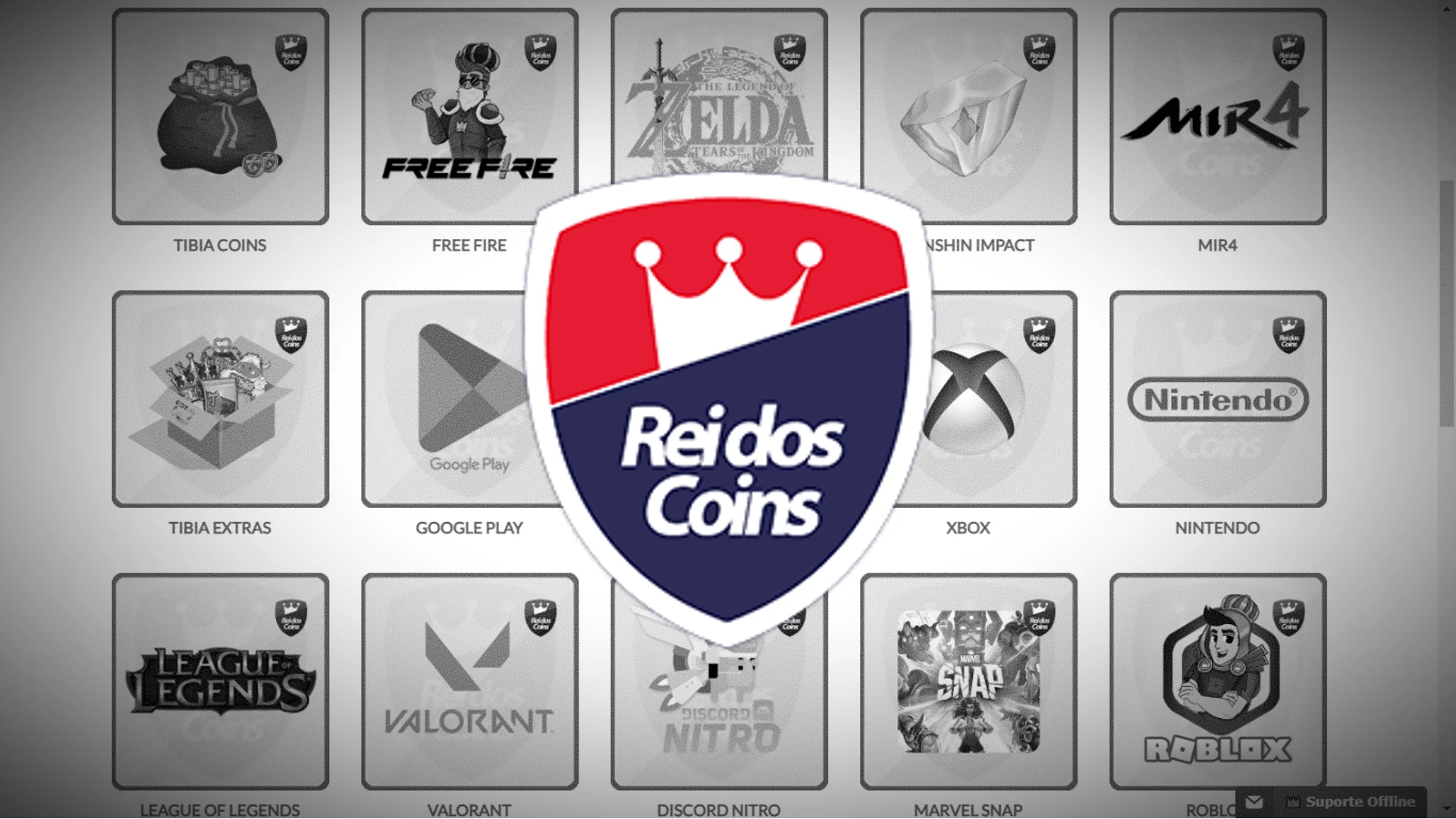 Recarregando diamantes no Free Fire com o Rei dos Coins