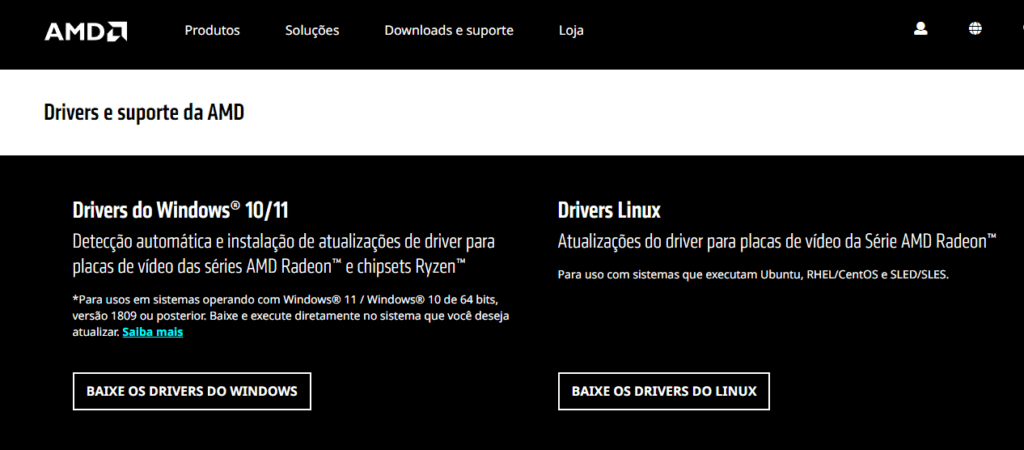 Como baixar e instalar o driver da placa de vídeo AMD em 2024
