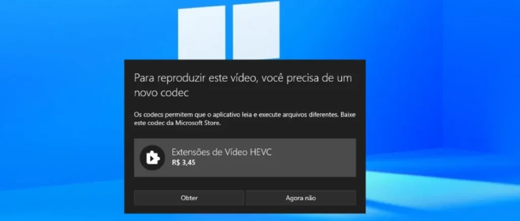 Como adicionar suporte ao codec HEVC no Windows