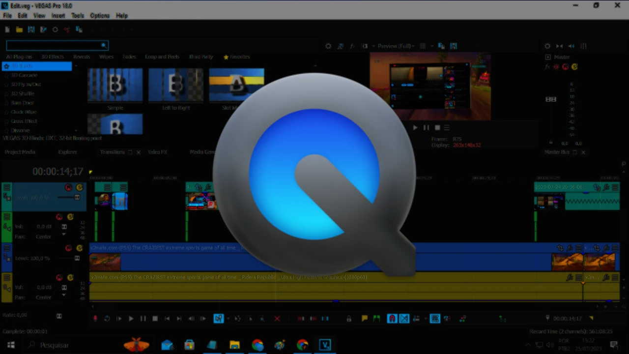 Como abrir arquivos MOV no Sony Vegas usando o QuickTime
