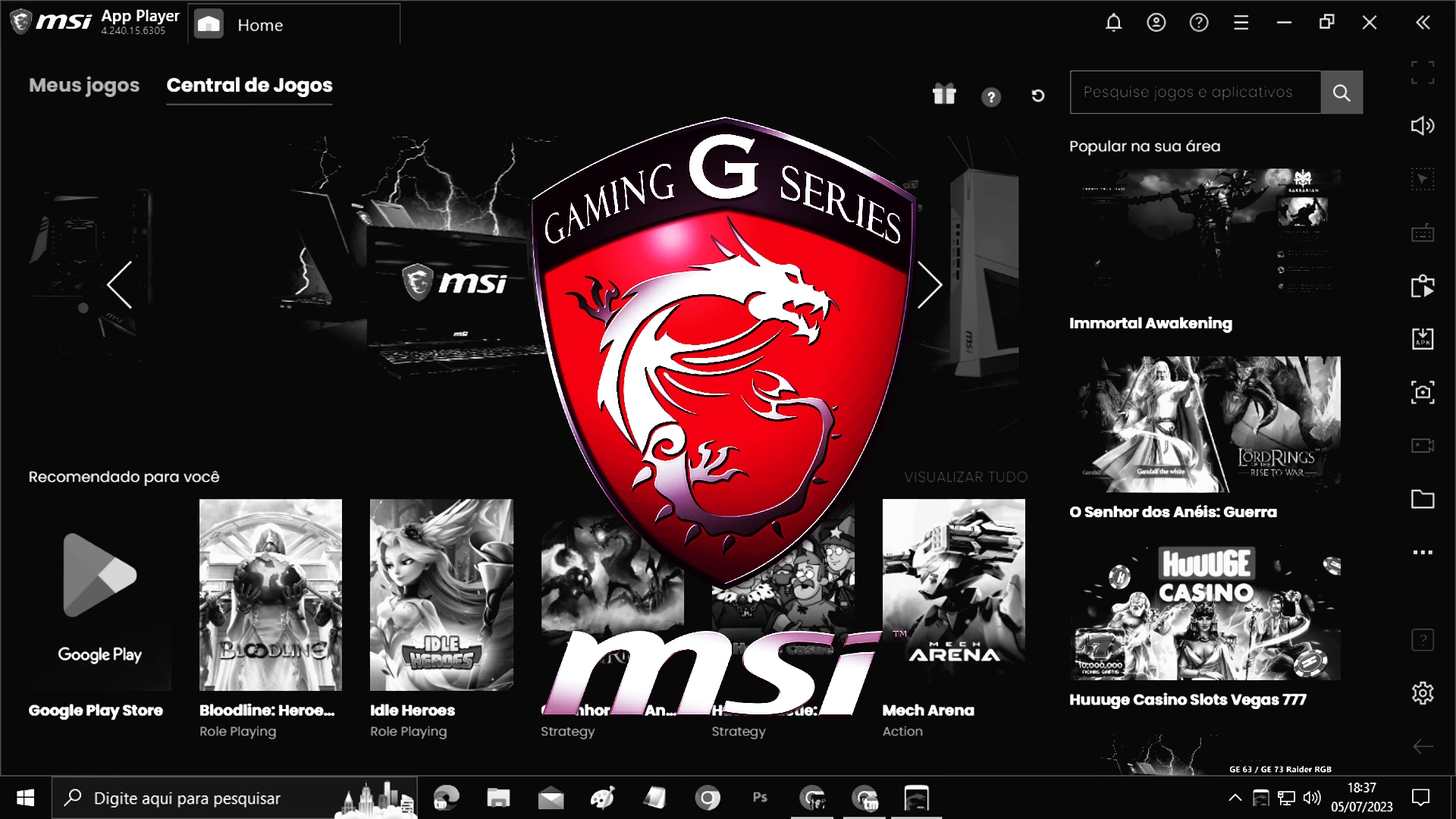 O melhor emulador para jogar Free Fire em - MSI 4.240.15.6305