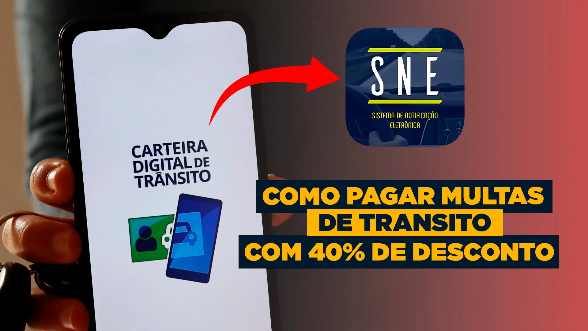 Como conseguir 40% de desconto na multa de trânsito usando a Carteira Digital de Trânsito