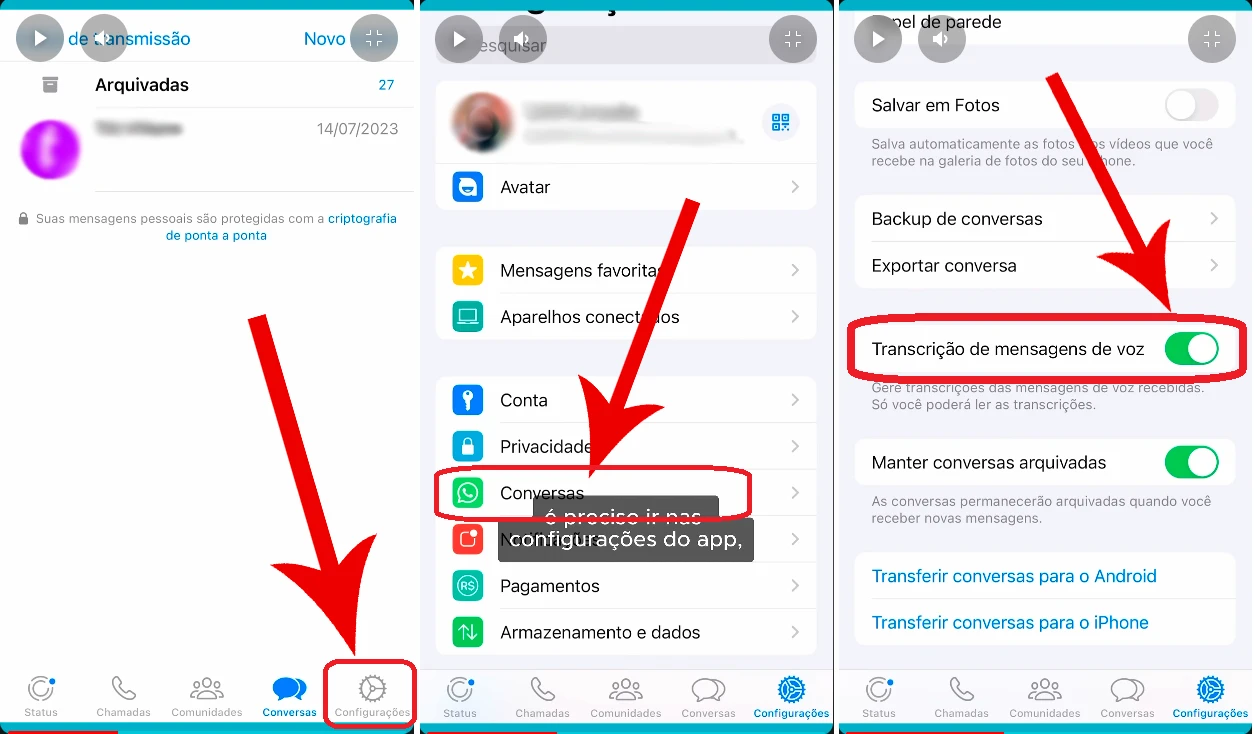 Como transformar qualquer áudio do WhatsApp em texto
