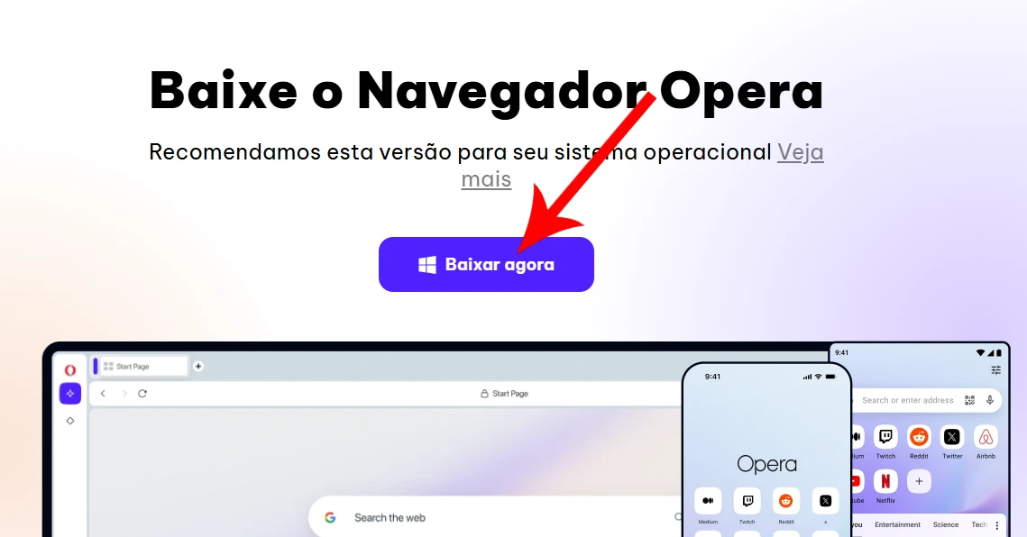 Como baixar e instalar Opera no Windows