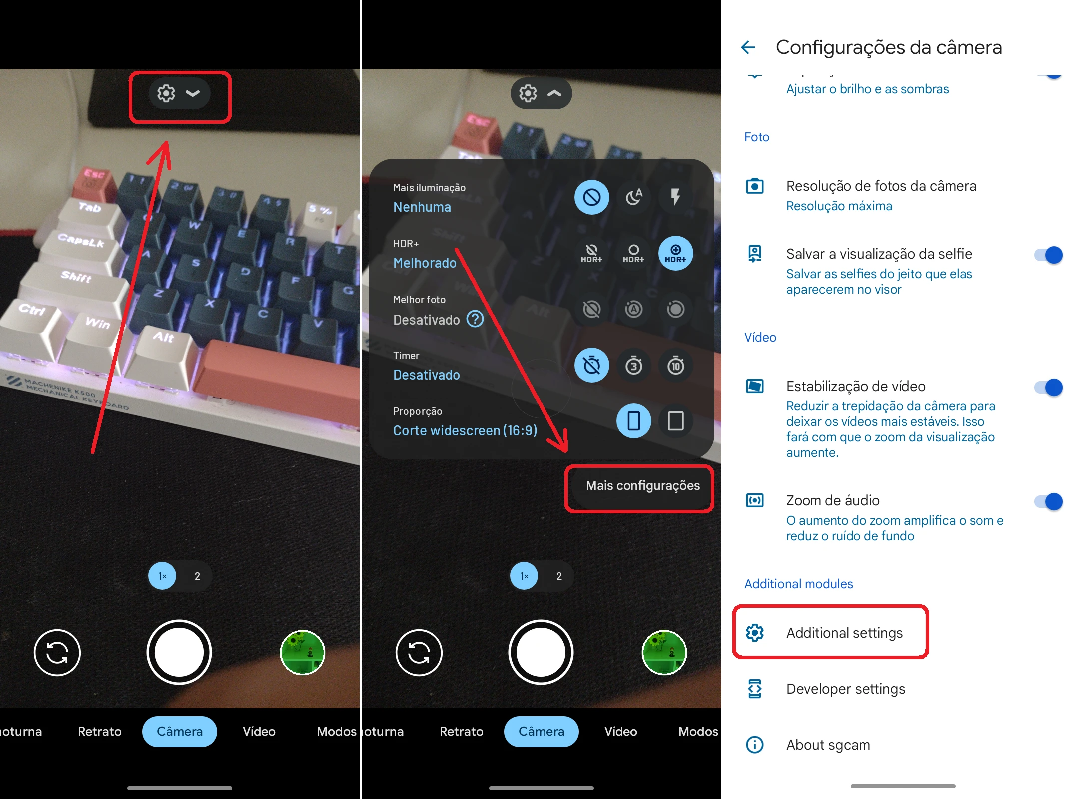 Corrigindo imagem esverdeada no GCam
