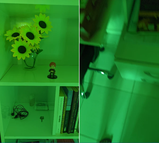 Falha na Gcam cor verde nas imagens