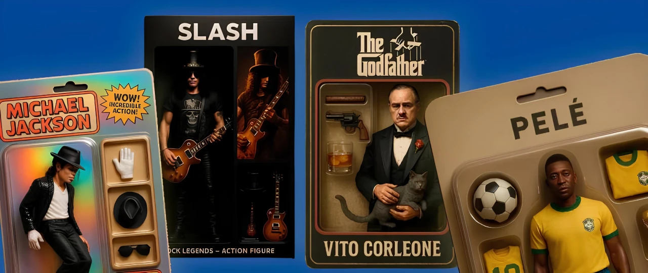 Boneco colecionaveis gerado pelo ChatGPT