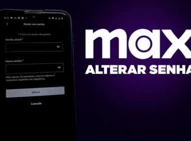 Como alterar SENHA do app max