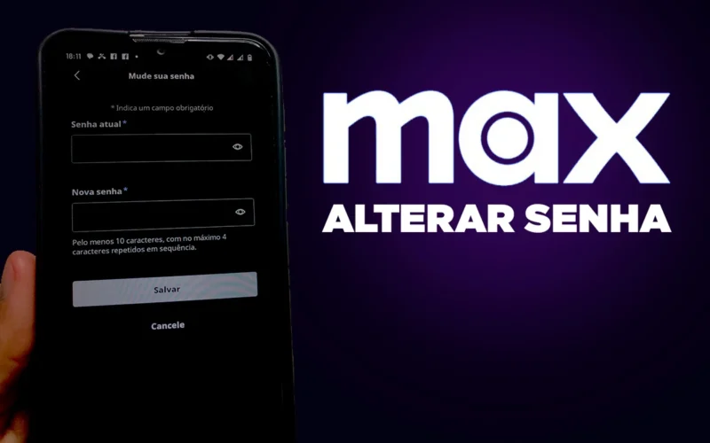 Como alterar SENHA do app max