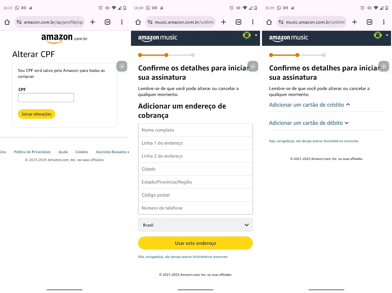 Assinatura do Amazon Music